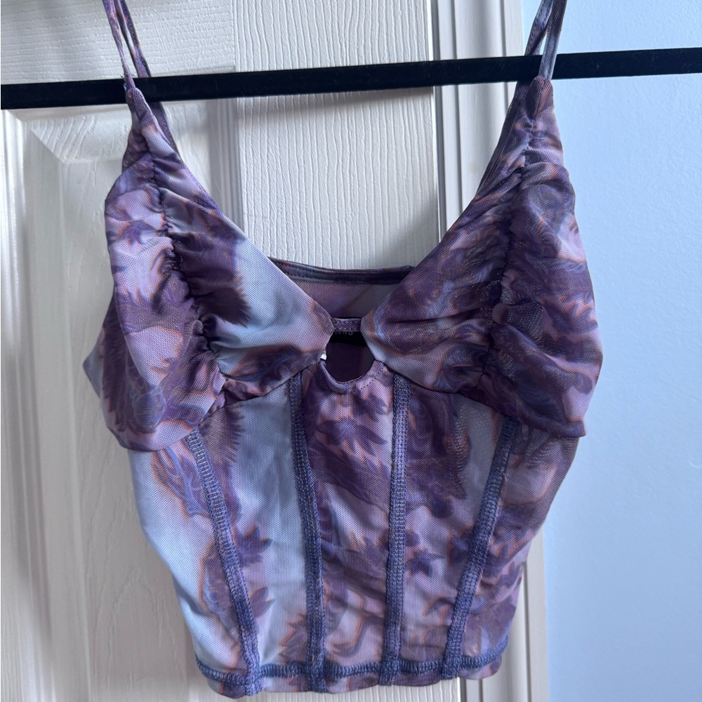 Urban Outfitters Mesh Sheer Top